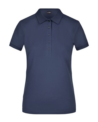 Polo da donna classica in piqué elasticizzato James & Nicholson Navy