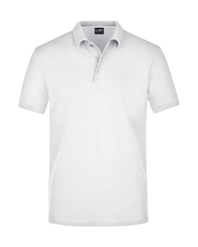Men's Pima Polo White