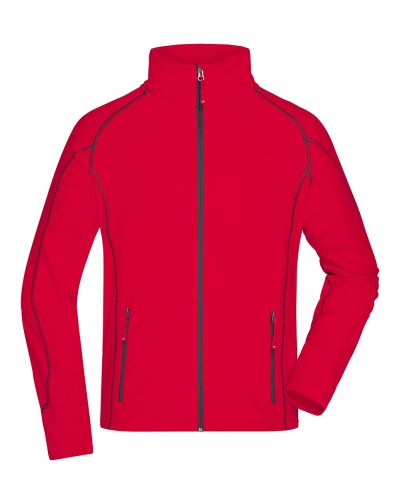 Men's Structure Fleece Jacket Red / Carbon