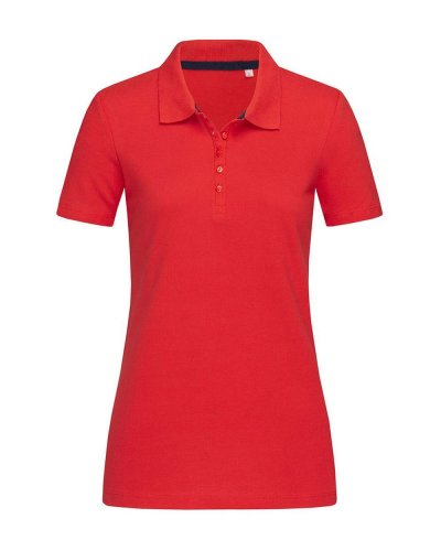Polo donna Hanna Crimson red