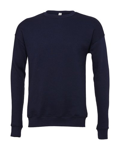 Unisex Sponge Fleece Drop Shoulder Sweatshirt Navy