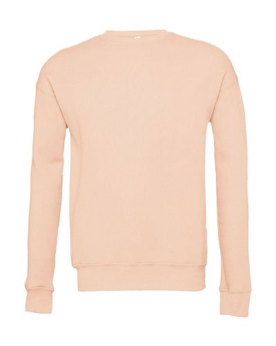 Unisex Sponge Fleece Drop Shoulder Sweatshirt Peach