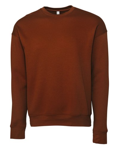 Unisex Sponge Fleece Drop Shoulder Sweatshirt Brick