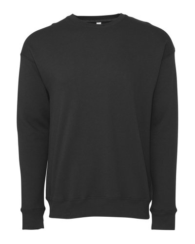 Unisex Sponge Fleece Drop Shoulder Sweatshirt Dark Grey Heather