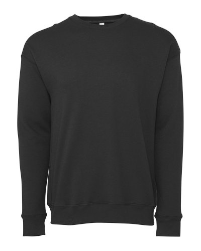 Unisex Sponge Fleece Drop Shoulder Sweatshirt DTG Black