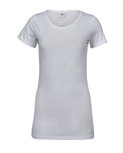 T-shirt Stretch extra long White