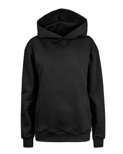 Felpa 365 over cappuccio unisex Nero