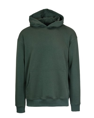 Felpa 365 over cappuccio unisex Militare Scuro