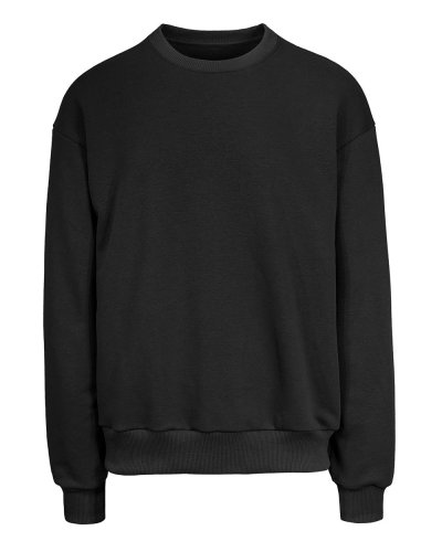 Felpa 365 over girocollo unisex Nero