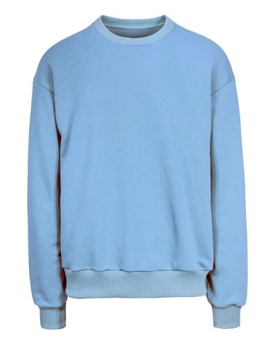 Felpa 365 over girocollo unisex Celeste