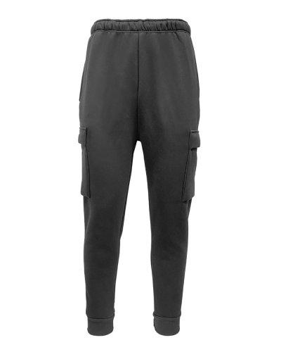 Pantalone cargo in felpa soft Piombo Scuro
