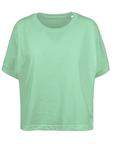 Maglia donna over manica corta Salvia