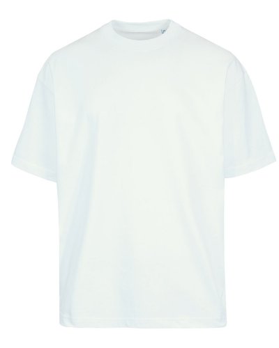 Maglia over girocollo manica corta Bianco Panna