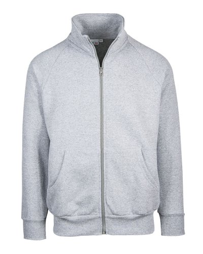 Felpa Ecosostenibile Jacket zip lunga Cenere ECO