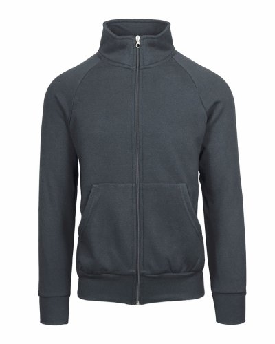 Felpa Ecosostenibile Jacket zip lunga Piombo ECO