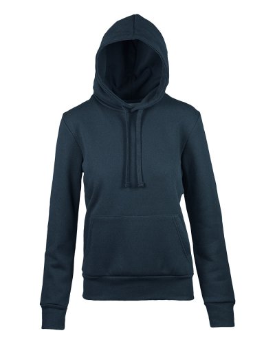 Felpa french terry donna cappuccio Blu