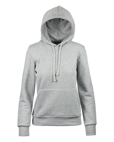 Felpa french terry donna cappuccio Cenere