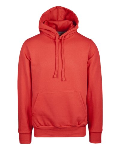 Felpa Cappuccio french terry manica dritta Rosso Sport