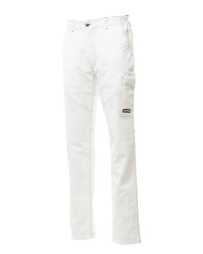 Pantalone worker multistagione Bianco