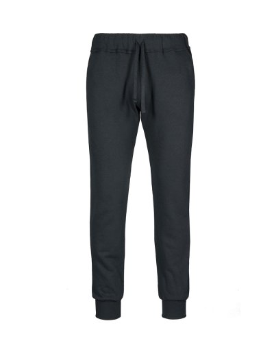 Pantalone fit in felpa Nero