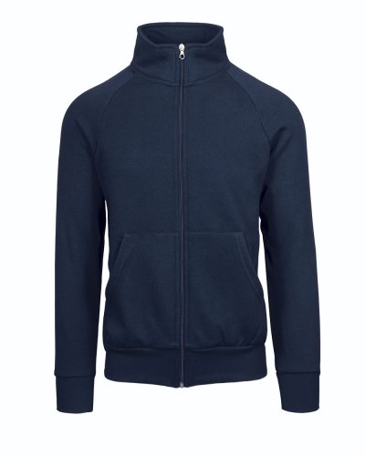 Felpa Jacket in 100% cotone Blu