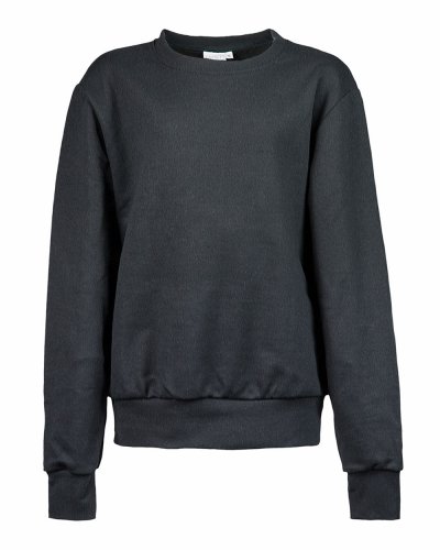 Felpa french terry bambino girocollo Nero