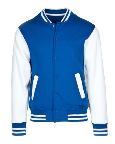 Jacket bomber bambino bicolore Royal/Bianco