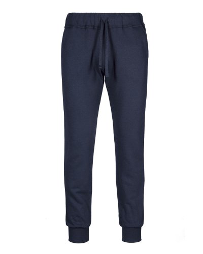 Pantalone fit in felpa fondo Blu