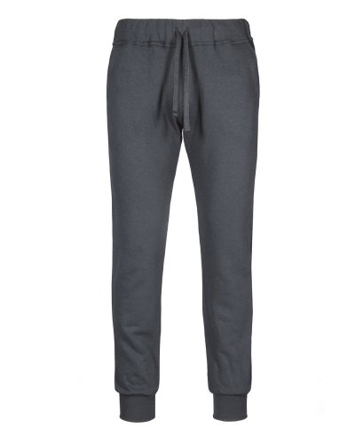 Pantalone fit in felpa fondo Piombo
