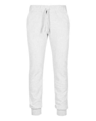 Pantalone fit in felpa fondo Bianco