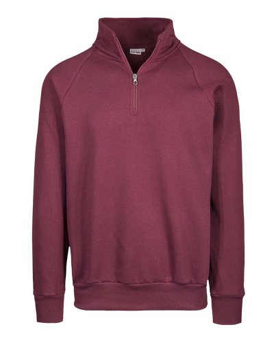 Felpa collo zip Bordeaux Sport