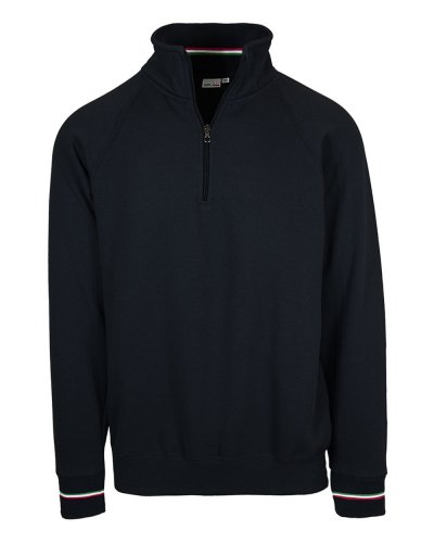 Felpa ecosostenibile con dettagli tricolore Nero ECO