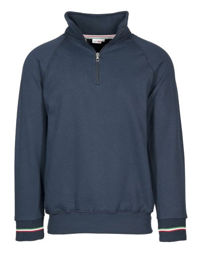 Felpa ecosostenibile con dettagli tricolore Blu ECO