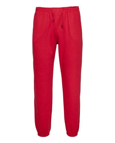 Pantalone in felpa fondo con elastico Rosso Sport