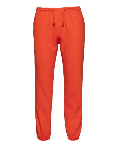 Pantalone in felpa fondo con elastico Arancio Sport
