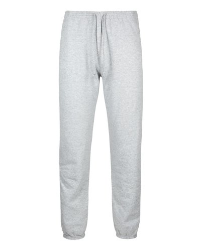 Pantalone in felpa fondo con elastico Cenere