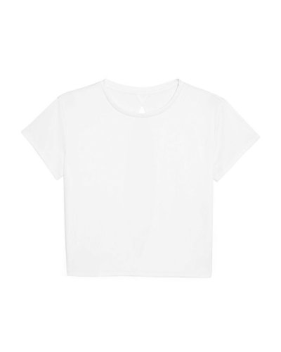 Women'S Open Back T White
