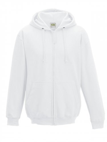 Felpa con cappuccio e zip intera Zoodie Artic White