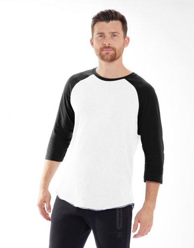 T-shirt a manica lunga Superstar Baseball T White/Black