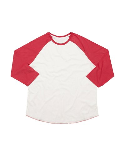 T-shirt a manica lunga Superstar Baseball T Washed White/Warm Red