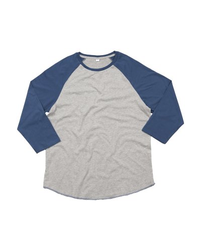 T-shirt a manica lunga Superstar Baseball T Heather grey Melange/Swiss Navy