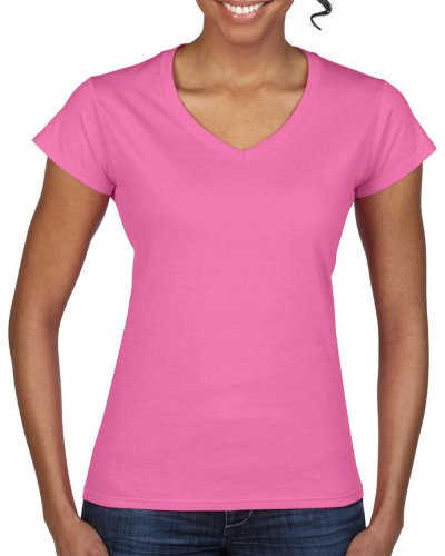 T-shirt donna con scollatura a V Softstyle Azalea