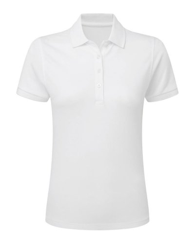 Polo donna Tagless Signature Stretch White