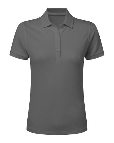 Polo donna Tagless Signature Stretch Charcoal