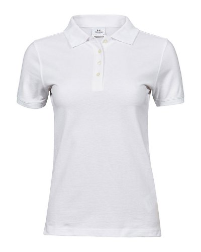 Polo donna pique Heavy White