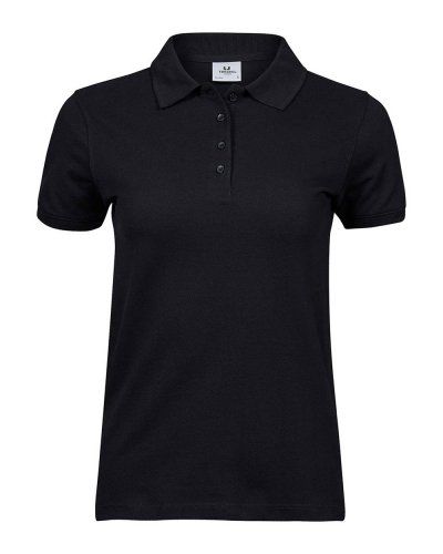 Polo donna pique Heavy Black