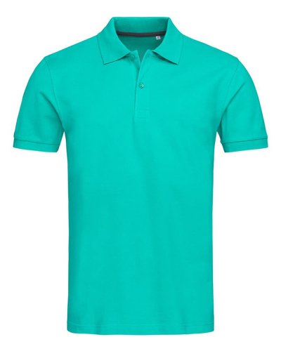 Polo manica corta Pique Henry Bahama Green