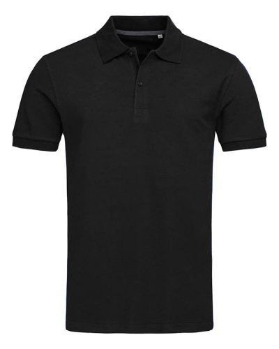 Polo manica corta Pique Henry Black Opal