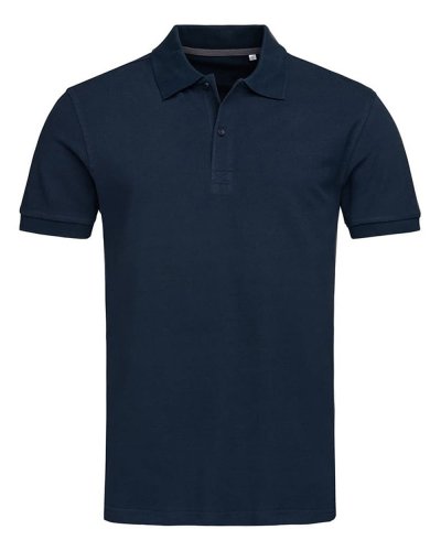Polo manica corta Pique Henry Marina Blue