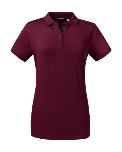 Polo donna Tailored Stretch Burgundy